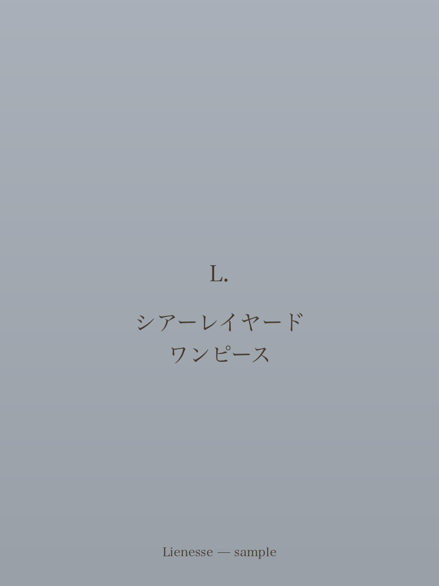 シアーレイヤード ワンピース