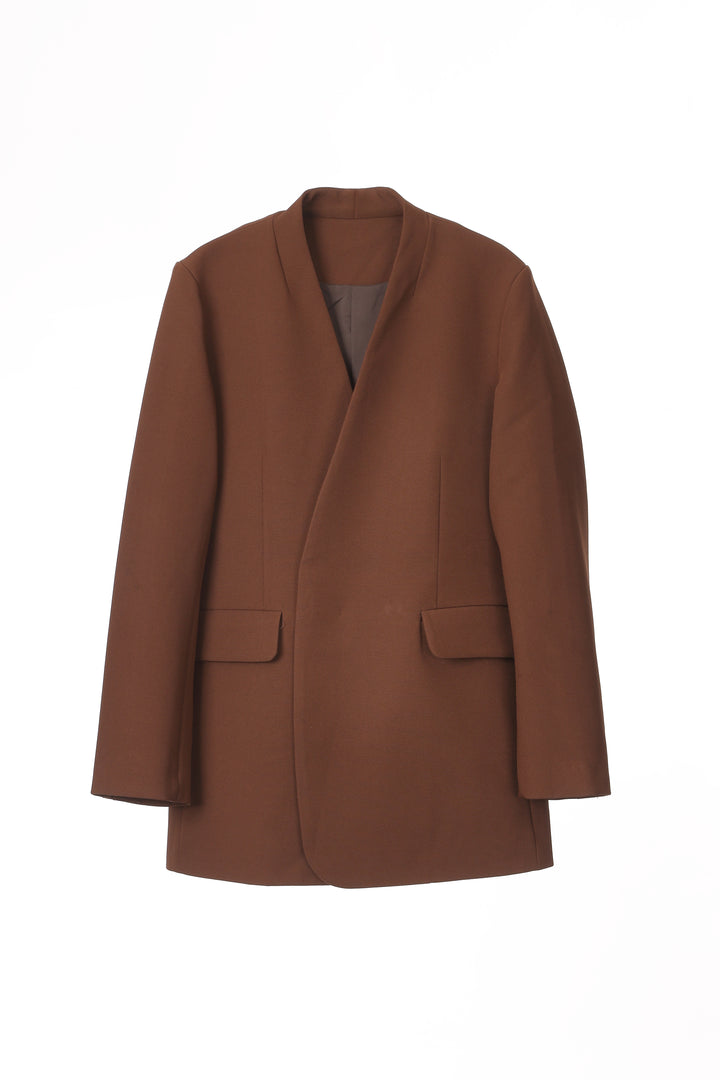 COLLARLESS JACKET