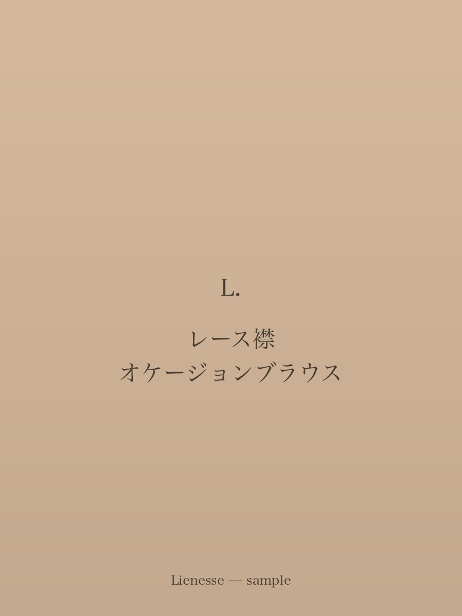 レース襟 オケージョンブラウス